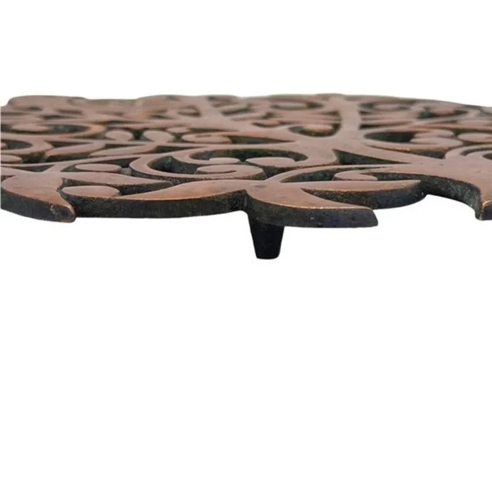 Partridge in a Pear Tree Trivet Table Decor Brass Wall Art Decor - Picture 4 of 5